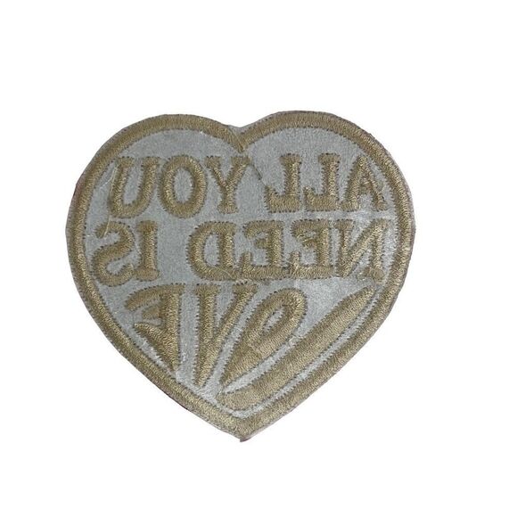All You Need Is Love Heart Embroidered Patch - Picture 4 of 4